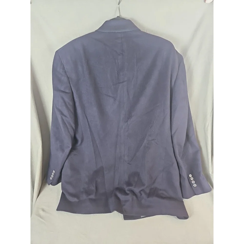 Vintage Resort‎ Collection 100% Cashmere Double Breasted Navy Blazer USA